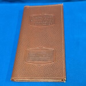 Brown Leather Savings Bonds Document Holder